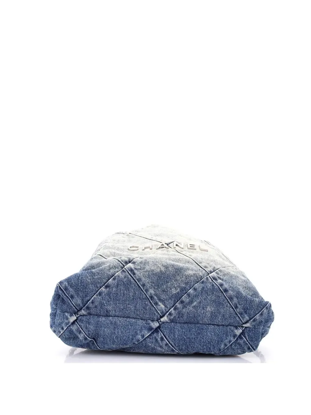 Chanel 22 Chain Backpack Quilted Denim #281418C49B